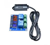 Floweringbeter Controlador ambiental digital XH-M452 con salidas de relé duales para la temperatura y el umbral de la humedad que activa DC12V