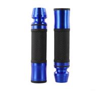 Floweringbeter Cubierta de la manija del acelerador para la motocicleta Construcción ABS Textura de goma antideslizante Acabado procesado CNC para instalación estándar del manillar (azul)