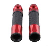 Floweringbeter Cubierta de la manija del acelerador para la motocicleta Construcción ABS Textura de goma antideslizante Acabado procesado CNC para instalación estándar del manillar (rojo)
