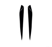 Floweringbeter Cubierta para faros delanteros para modelos de 2011 a 2015, decoración de cejas, pieza de estilo automotriz (negro piano)
