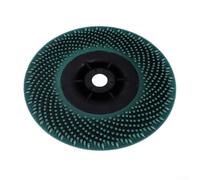 Floweringbeter Disco de cerdas abrasivas de rosca 58-11 compatible con amoladoras angulares estándar para aplicaciones de limpieza y preparación de superficies (verde; 58-11)