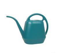 Floweringbeter Elegante regadera de plástico de 4 litros con boquilla larga para jardinería casera y plantas (verde oscuro)