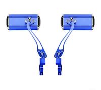Floweringbeter Espejo retrovisor de bicicleta con giro ajustable de 360 grados y lente convexa para mejorar la conciencia periférica (azul)