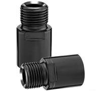 Floweringbeter Extensores de pedal de 20 mm para bicicletas de montaña y carretera, construcción de acero de aleación con precisión CNC y lados marcados para una fijación fácil y segura (negro)