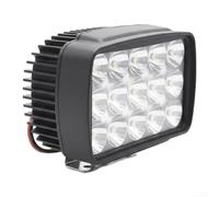 Floweringbeter Faro delantero de motocicleta con 15 LED Luz de conducción Luz antiniebla para ATV UTV Uso de múltiples vehículos con disipador de calor de aleación de aluminio y diseño impermeable (A)
