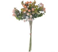 Floweringbeter Flores artificiales de bayas redondas que reflejan las tendencias europeas de decoración para sesiones de fotos de boda, sala de estar, viñetas y estilo de entrada (puesta de sol)