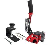 Floweringbeter Freno de mano USB de 16 bits para PC con Windows para títulos de carreras, incluyendo Dirt Rally WRC ETS2 CARS 2 3 con soporte Logitech (rojo)