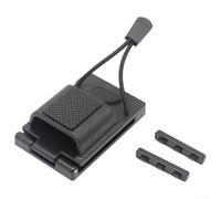 Floweringbeter Funda de cinturón de liberación rápida de radio multiajuste para radios de mano Baofeng Midland Quansheng Retevis (negro)