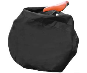 Floweringbeter Funda impermeable y a prueba de polvo para bicicletas plegables de 16 a 22 pulgadas, construcción de tela Oxford con correas ajustables y correa de transporte (plegable de 16 a 18