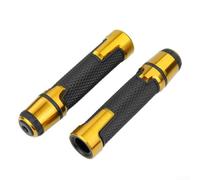 Floweringbeter Fundas de agarre de aleación de aluminio para motocicleta, protectores antideslizantes para manillar para mayor comodidad y control (dorado)