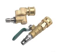 Floweringbeter Herramienta integral de limpieza de radiador de coche 304 limpiador de tanque de agua de acero inoxidable con componentes hidráulicos para un uso fácil (rosca macho-18)