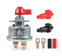 Floweringbeter Interruptor aislante de batería de alta corriente 300A para coches, camiones, UTV, remolques y barcos marinos con construcción de aleación de aluminio y etiquetado ON OFF