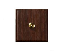 Floweringbeter Interruptor basculante de 12 vías con palanca retro para tablero de PC, panel de interruptor tipo 86, adecuado para uso en interiores en oficinas, dormitorios y cocinas (1 banda)