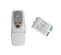 Floweringbeter Interruptor de control remoto inalámbrico RF para luces de techo LED con temporizador de apagado remoto multifunción, modo antirrobo, sin instalación de cableado (3 canales)