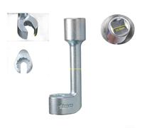 Floweringbeter Juego de llaves de vaso de inyector de combustible tipo L para Mercedes diseñado para tuberías de inyector en forma de L sin dañar los componentes circundantes (E)