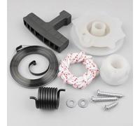 Floweringbeter Kit completo de mecanismo de arranque con polea de mango y resorte de retroceso para motosierra 137 142 235E 240E 236E compatible con OEM 530071966 530059677