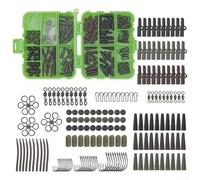 Floweringbeter Kit de 173 piezas con caja de aparejos de plástico compartimentada para equipo eficiente durante la pesca al aire libre