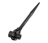 Floweringbeter Llave de trinquete reversible de doble cabeza diseñada para una fijación y aflojamiento eficientes en servicio automotriz y revisión de maquinaria (10-12 mm)