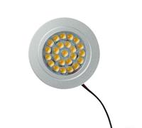 Floweringbeter Luz LED de 12 V sensible al tacto para barcos, caravanas, autocaravanas con instalación de clip de resorte y bajo requisito de hueco (6 piezas)