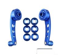 Floweringbeter Manivela manual de aleación de aluminio para elevalunas de coche con agarre ergonómico y fácil instalación, compatible con la mayoría de los modelos de vehículos, color azul