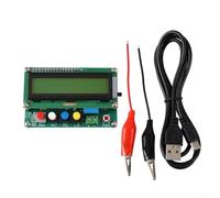 Floweringbeter Medidor digital L/C LC100-A para prueba de condensador inductor 1Pf-100Mf/1Uh-100H Pantalla LCD Conexión de fuente de alimentación USB disponible