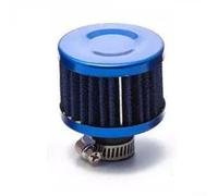 Floweringbeter Mini filtro de aire de cabeza de hongo de 12 mm compatible con varios vehículos para un mejor rendimiento del motor y entrada de aire filtrado (azul)