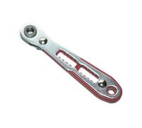 Floweringbeter Mini llave de trinquete de 36 dientes para vástago hexagonal de 1/4 pulgadas y unidad cuadrada, diseño conveniente y práctico (1 llave)