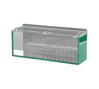 Floweringbeter Niños Acrílico Fish Viewing Box Caja de aclimatación de peces, con escala, resistente al desgaste, fácil de llevar, para rana cangrejo (verde)