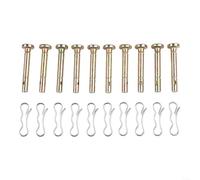 Floweringbeter Paquete de 10 pasadores de metal 738-04155 para sopladores de nieve Craftsman diseñados para su uso en rangos de temperatura comunes a los inviernos del norte