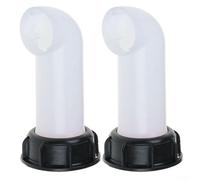 Floweringbeter Paquete de 2 grifos de salida de tanque IBC para uso con contenedores intermedios a granel en sitios de distribución y logística de fabricación