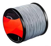 Floweringbeter PE 4 hebras para línea de pesca trenzada de 500 m para pesca en agua dulce en agua salada con baja tasa de absorción de agua y resistencia de nudo fiable (5.0/50 libras gris)