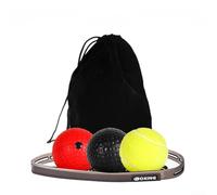 Floweringbeter Pelota reflectante con diadema ajustable para entrenamiento de boxeo, mejora de la coordinación, desarrollo de velocidad y gestión del sudor durante los entrenamientos
