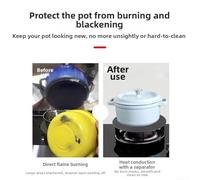 Floweringbeter Placa difusora de calor de aluminio adecuada para quemadores de estufa de gas para evitar daños y calefacción uniforme (A-24 cm)