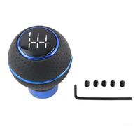 Floweringbeter Pomo de cambio manual de 6 velocidades con construcción de aleación que soporta procedimientos de instalación estándar e interfaz de transmisión (azul)