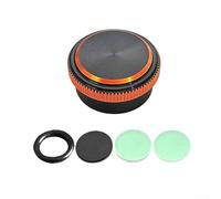 Floweringbeter Pomo de freno de aluminio mecanizado CNC para ABU Garcia para REVO para carrete de pesca TORO Baitcasting incluye junta y juego de anillos de goma (negro naranja)
