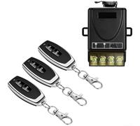 Floweringbeter RF433 Interruptor de control remoto de alta carga 30 A capacidad para entrada de voltaje amplio AC100 240 V con modos de control incluyendo enclavamiento, marcha y retardo (1S+3R)