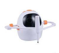 Floweringbeter Robot de dibujo para niños con 100 tarjetas de actividades temáticas y 5 bolígrafos de colores diseñados para fomentar la creatividad y la fina (blanco)