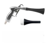 Floweringbeter Soplador de aire de aleación de aluminio para limpieza de automóviles con agarre de pistola y conector giratorio para detalles interiores eficientes de paneles de ventilación y