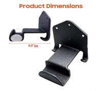 Floweringbeter Soporte de metal para rociador de pared, estante para soplador de mochila y pulverizador de jardín a presión, organizador de cobertizo de garaje que ahorra espacio (1 unidad)