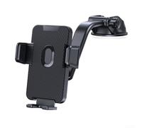 Floweringbeter Soporte para teléfono de coche con ventosa con manos en un segundo para recoger y liberar el teléfono con sujeción estable para soportar la navegación móvil