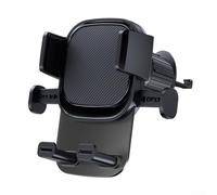 Floweringbeter Soporte para teléfono de ventilación de coche, funcionamiento en un segundo para acceso de manos mientras conduces (negro)