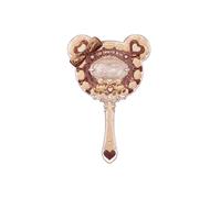 FlowerKnows - The Sweetie Bear Hand Mirror - 1pieza - Caramel Brown