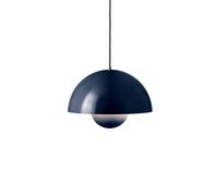 Flowerpot VP7 Lámpara Colgante Acero Azul