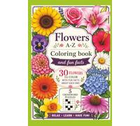 Flowers A-Z Coloring Book and Fun Facts