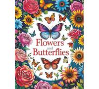 Flowers and butterflies colour book