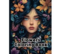 flowers coloring book: 8.5X11in, 60page, healing book