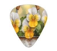 Flowers in the Rain - Paquete de 12 púas de guitarra, 4 piezas en cada uno de los 3 tamaños, adecuadas para una amplia gama de instrumentos de cuerda