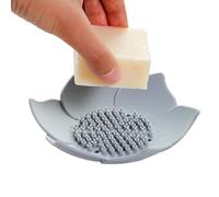 Flowers Jabonera Silicona Soporte para Jabonera | Jabonera Duradera Antideslizante para Ducha Lavabos de Baño Perfecto para Mantener el Jabón y Organizar al mismo tiempo que agrega un par