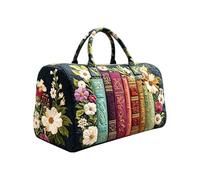 Flowers Tales - Bolsa de viaje acolchada para fin de semana, 3D, F, Informal