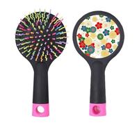 Flowers Ukiyo-e Repeat Japan Salon - Cepillo para desenredar el cabello, base acolchada